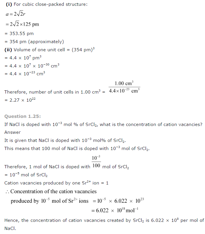 NCERT Solutions for Class 12th Chemistry