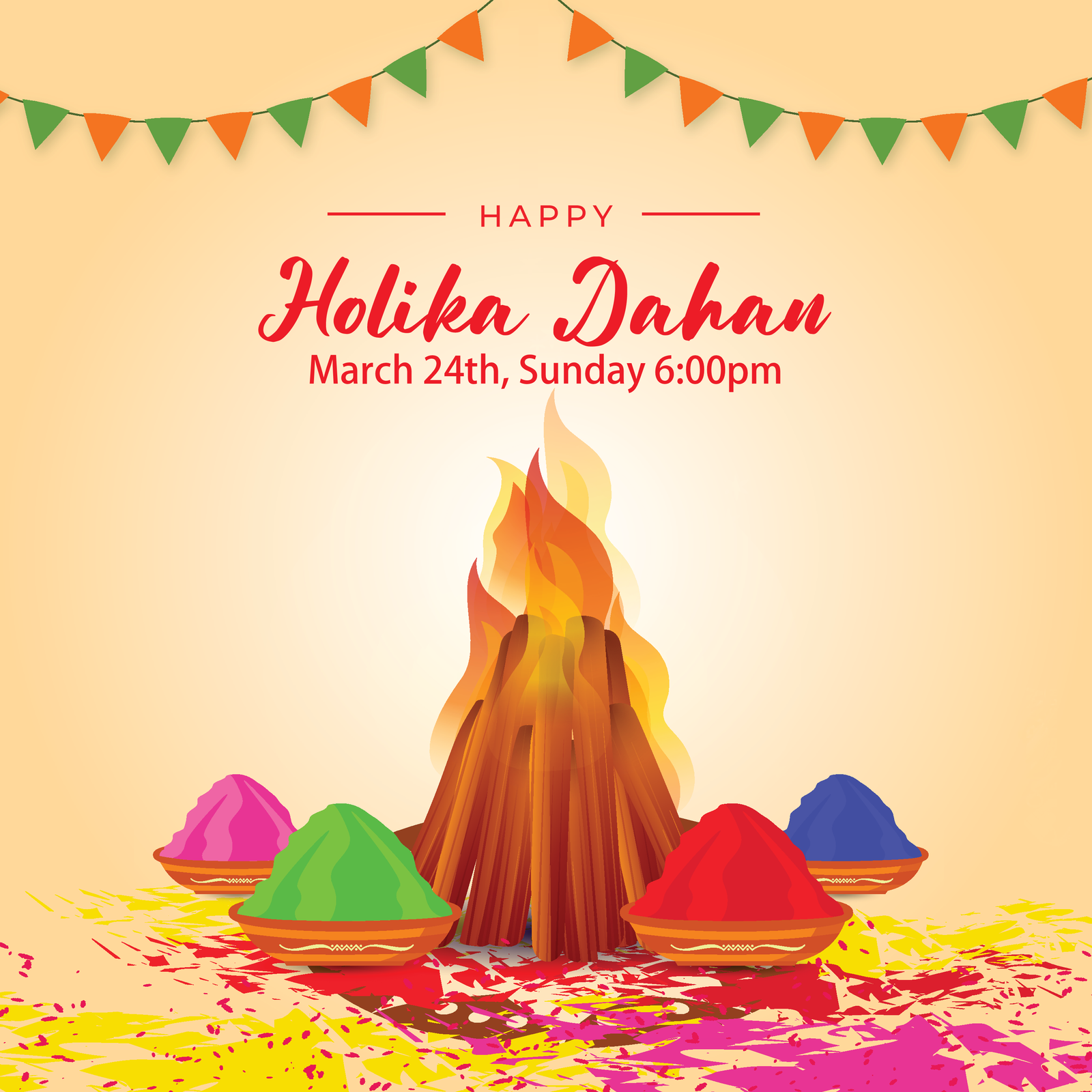 24th March 2024 Holika Dahan HD Photos