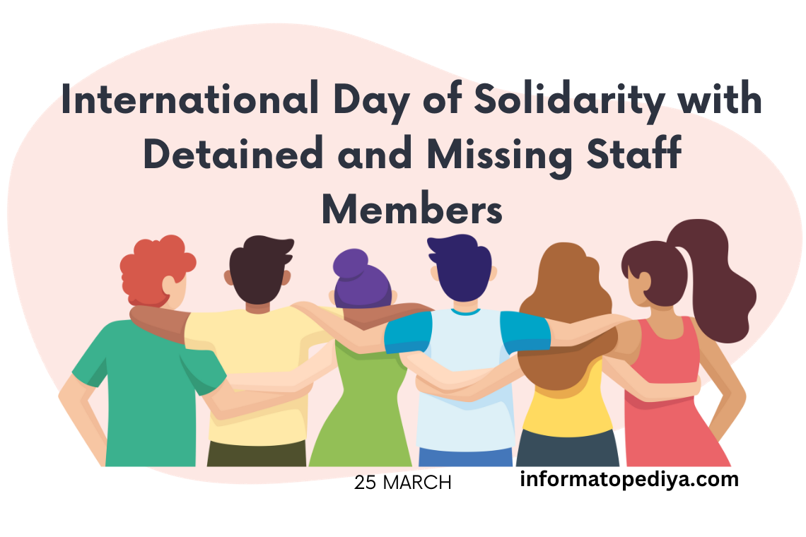 25th March 2024 International Day of Solidarity with Detained and Missing Staff Members HD Photos