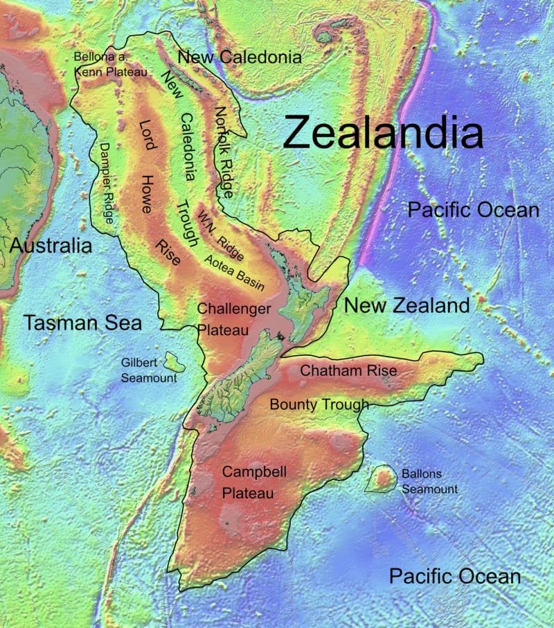 Zealandia-map HD Photo